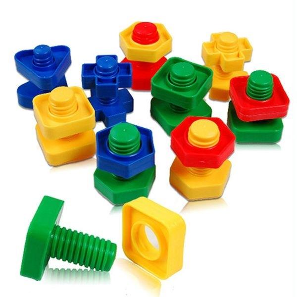 Colored Screws and Nuts Manipulation Screw Unscrew Montessori Game