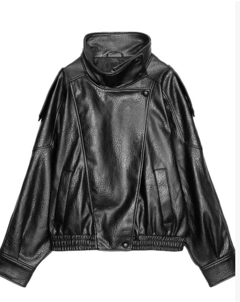 Black Leather Jacket - Viral