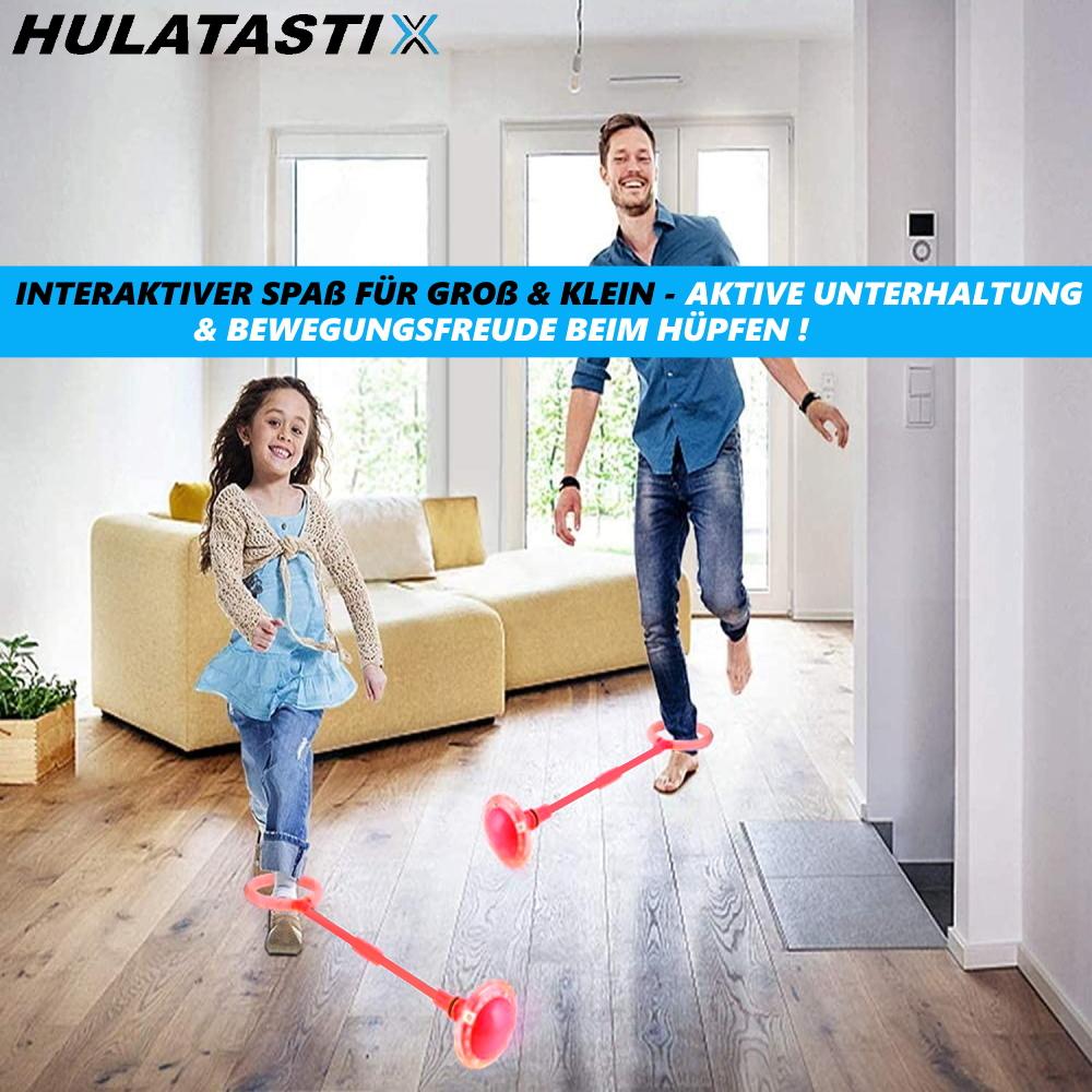 HULATASTIX LED Foot Spinner Jumping Ring Skipping Rope Swing Ball Bouncing Game Hula Jump