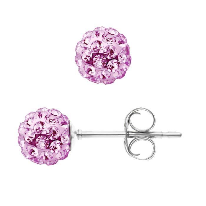 Earrings - LOVA LOLA VAN DER KEEN - Genuine Crystal - 925 Sterling Silver - 8 Mm - Women