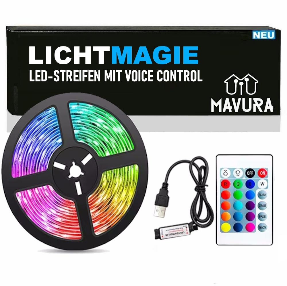 LICHTMAGIE 10m LED Stripe RGB Bar Strip Tape Light Lamp Fairy Lights
