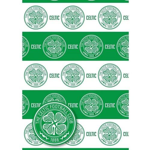 Celtic FC Text Gift Wrap Sheets