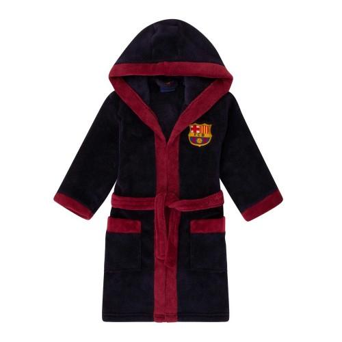 FC Barcelona Boys Crest Fleece Dressing Gown