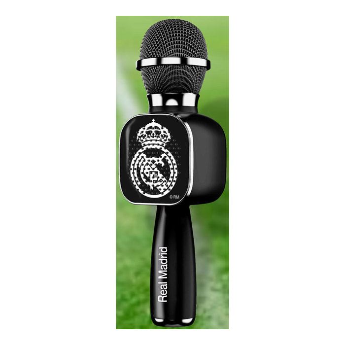 Bluetooth Microphone - CLAUDIO REIG - Real Madrid - Multicolor - Portable Karaoke - Bluetooth