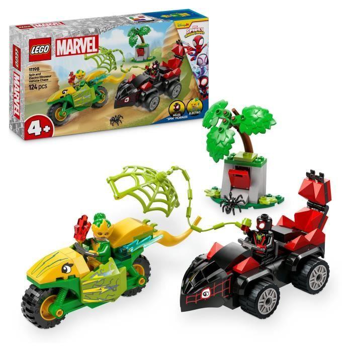 LEGO Marvel 11198 Spin and Electro Dino Chase - Spidey and His Amazing Friends