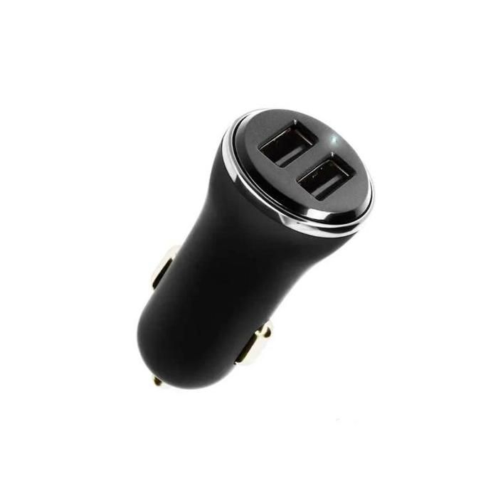 Car Charger - Supertouch - 2x USB-A - USB-C Cable - Black