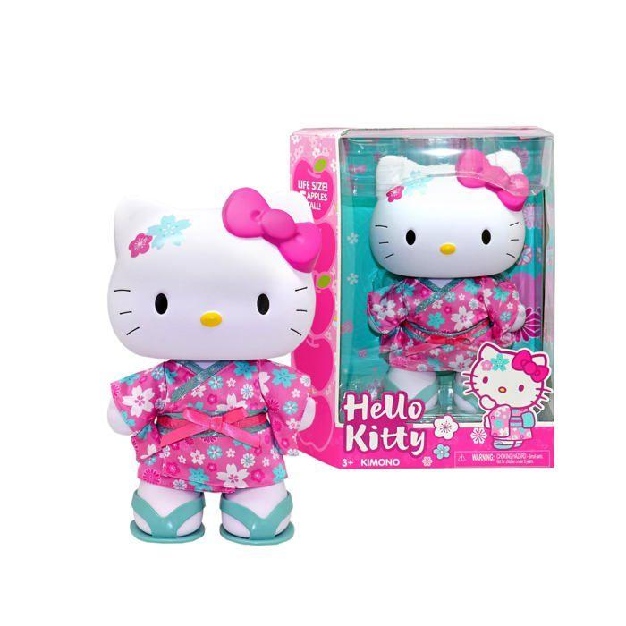 Articulated Hello Kitty Doll - Hello Kitty - 32 Cm - 5 Points of Articulation - Traditional Kimono - Removable Sandals