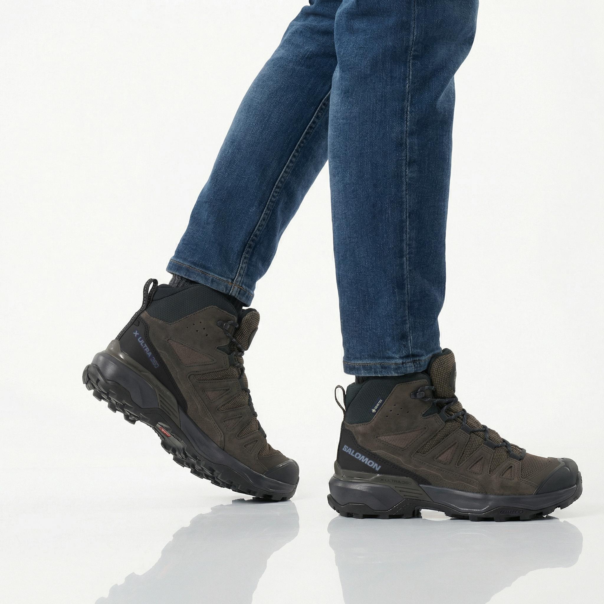 SALOMON X ULTRA 360 Leather Mid GTX - GORE-TEX - Men's Hiking Boots Trekking Boots Brown 475709 ORIGINAL