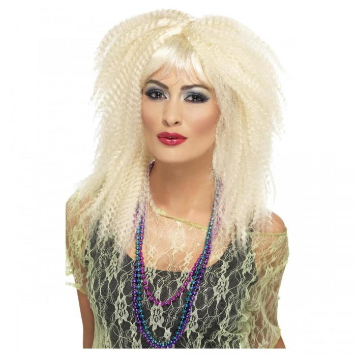 Smiffys Womens/Ladies 80s Trademark Crimped Wig