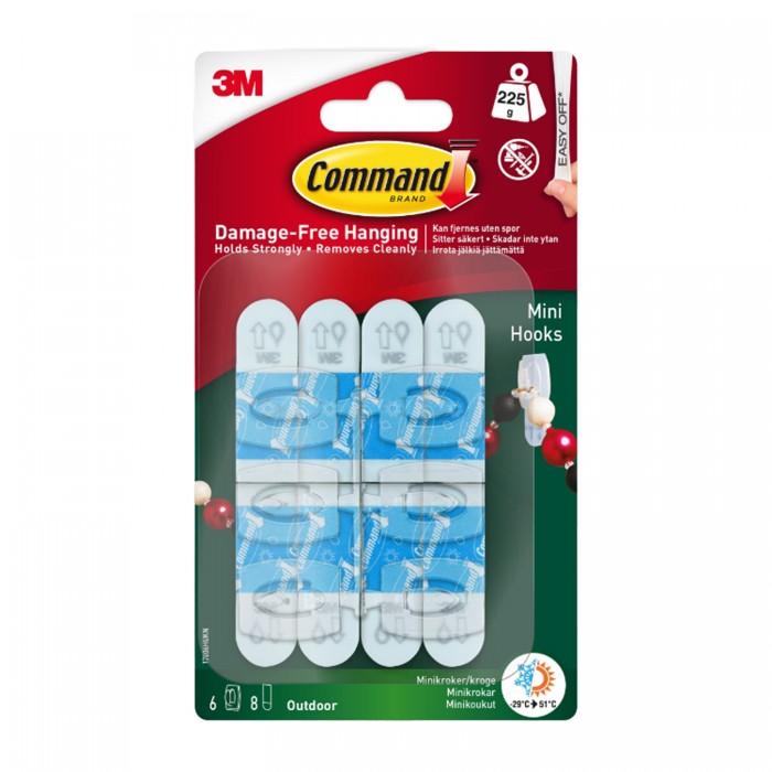 Command 17006H-AW Outdoor Mini Hooks 225g 6pk