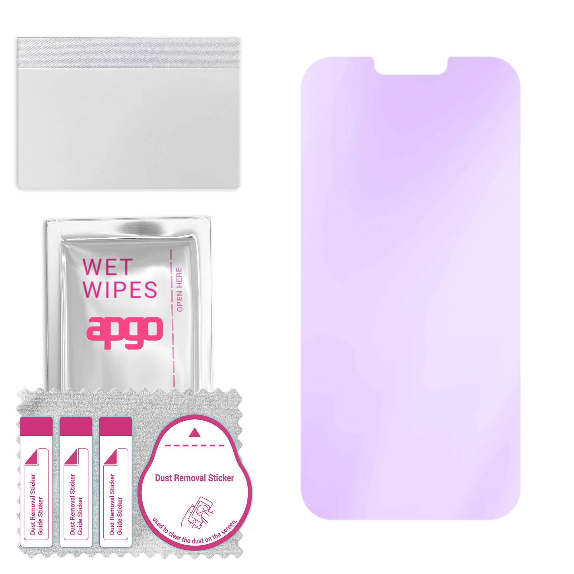 apgo Anti-Blue 9H Hybrid Protective Glass Compatible with Apple iPhone 14 Plus, Flexible Nano Glass, Great Replacement for Tempered Glass, Scratch-res