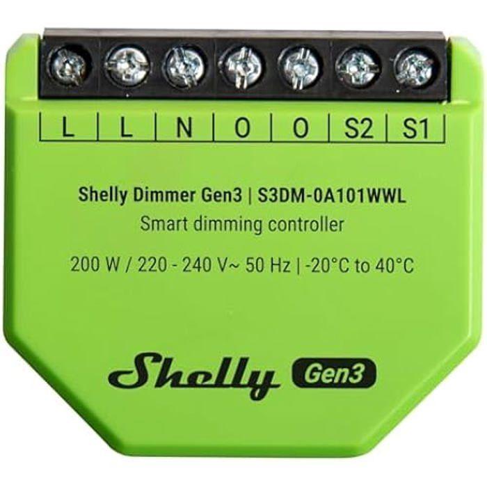 Smart Dimmer - SHELLY - Gen3 - Wi-Fi & Bluetooth - 150W LED - Home Automation