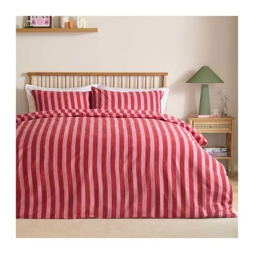 Furn Dualtone Reversible Striped Duvet Cover Set