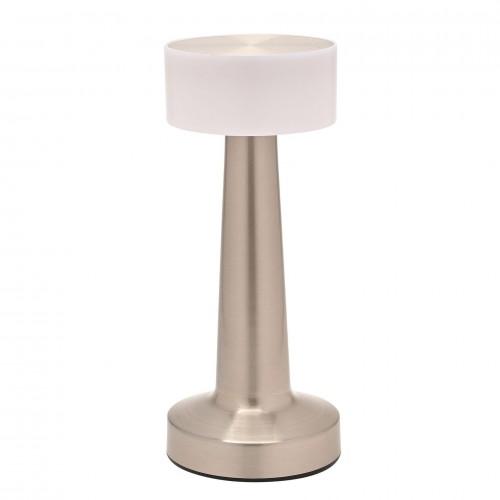 Hestia Silver USB LED Touch Table Lamp