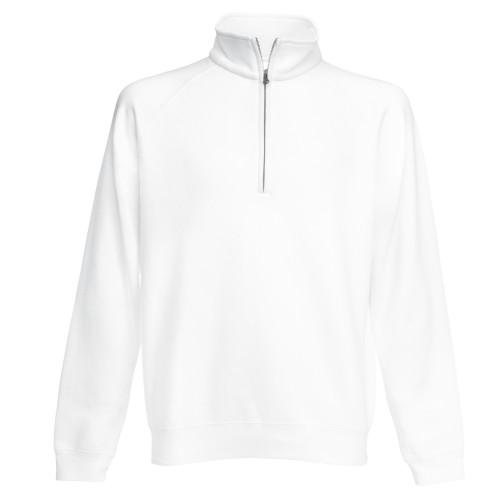 FRUIT OF THE LOOM Mens Zip Neck Sweatshirt Top