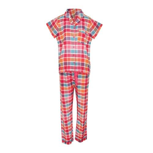 Forever Dreaming Womens/Ladies Button Down Top & Bottom Pajama Set