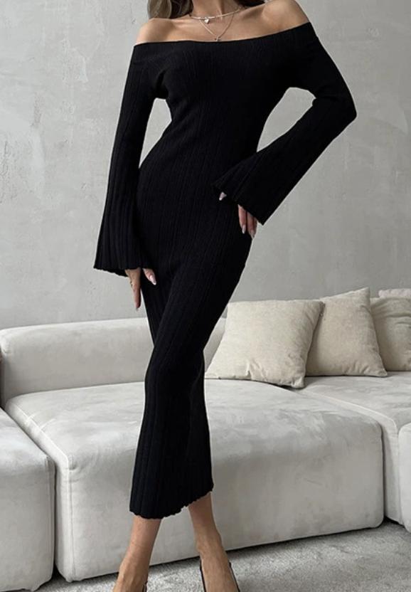 Women’s Black Evening Dress – Elegant Sexy Style, Timeless Party Look