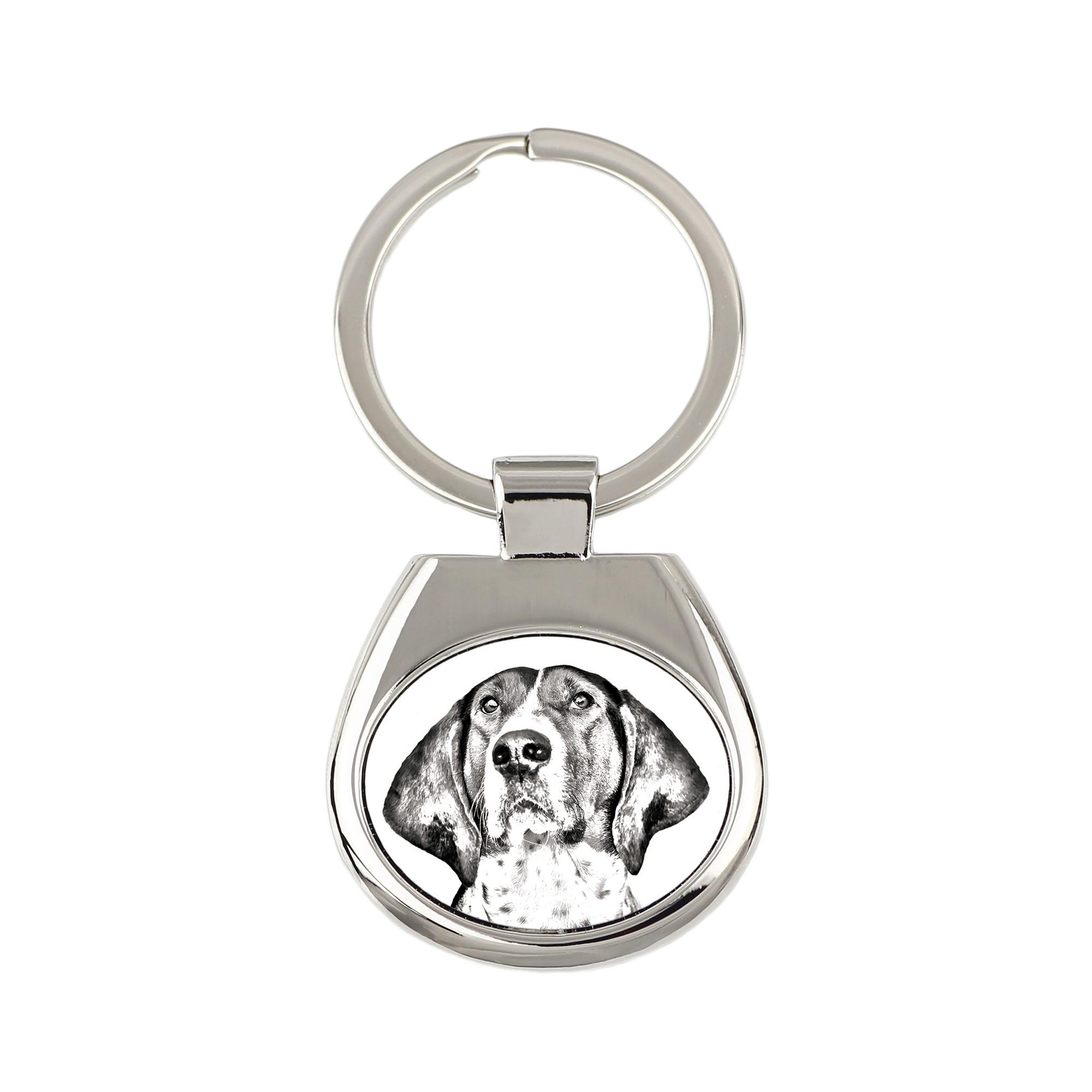 Treeing Walker Coonhound - Keychain with a Dog, Keychain with a Print, Personalized Pendant from the Art-Dog Brand