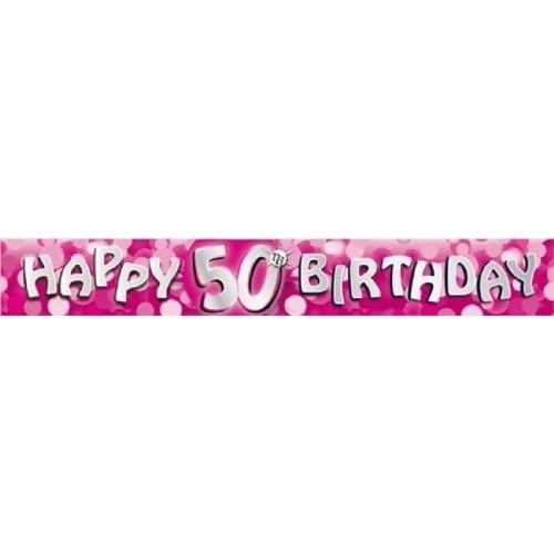 Amscan Sparkle 50th Birthday Banner