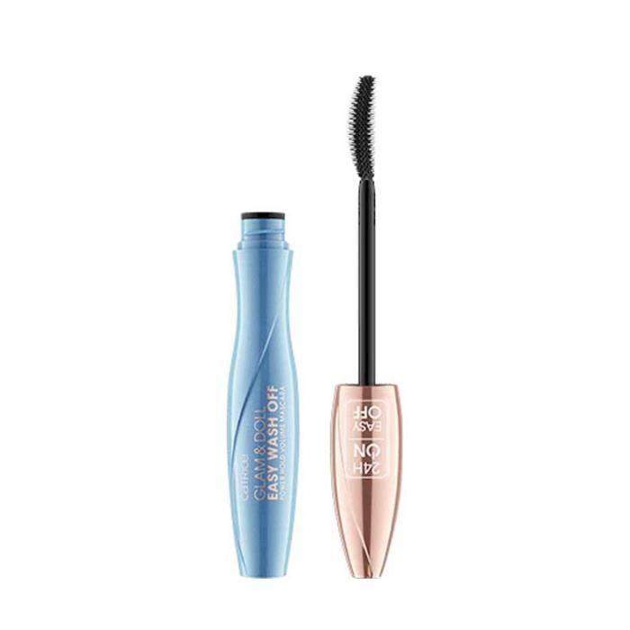 Mascara - CATRICE - Glam &; Doll Easy Wash Off Power Hold - Noir - Waterproof - Vegan