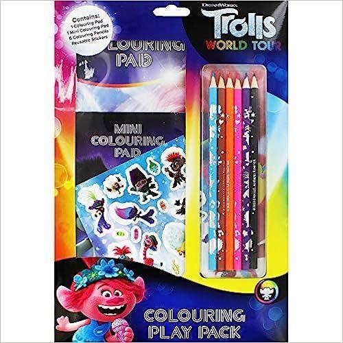 Trolls World Tour Characters Coloring Set
