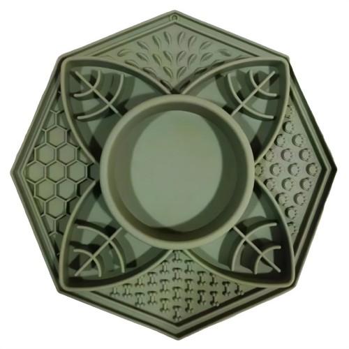 Parallax Plastics Ltd Flower Dog Bowl & Mat