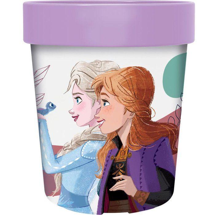 Plastic Cup - TATAWAY - Disney Frozen - Elsa and Anna - 260 Ml - Non-Slip Base