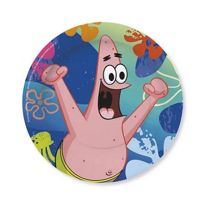 SpongeBob SquarePants Patrick Star Disposable Plates (Pack of 10)