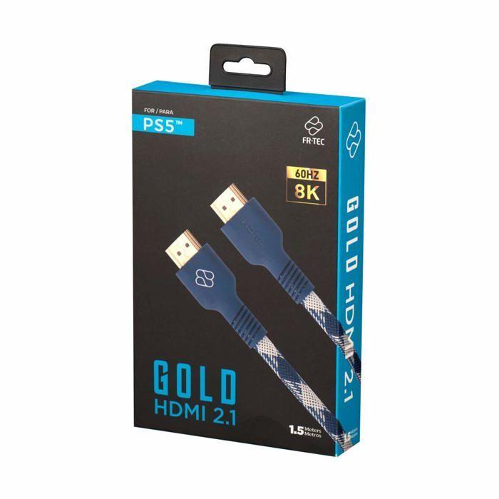 HDMI 2.1 Cable - FRTEC - FT0031 - PS5 Compatible - 4K120 and 8K60 - Gold-Plated Connectors