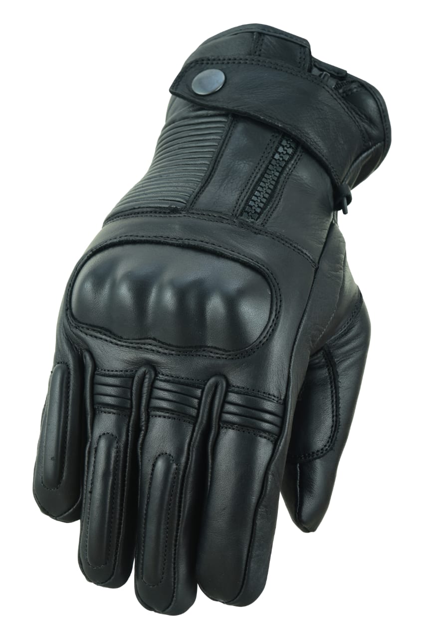GearX Sniper Leather Motorbike Gloves Thermal Waterproof Winter Protection