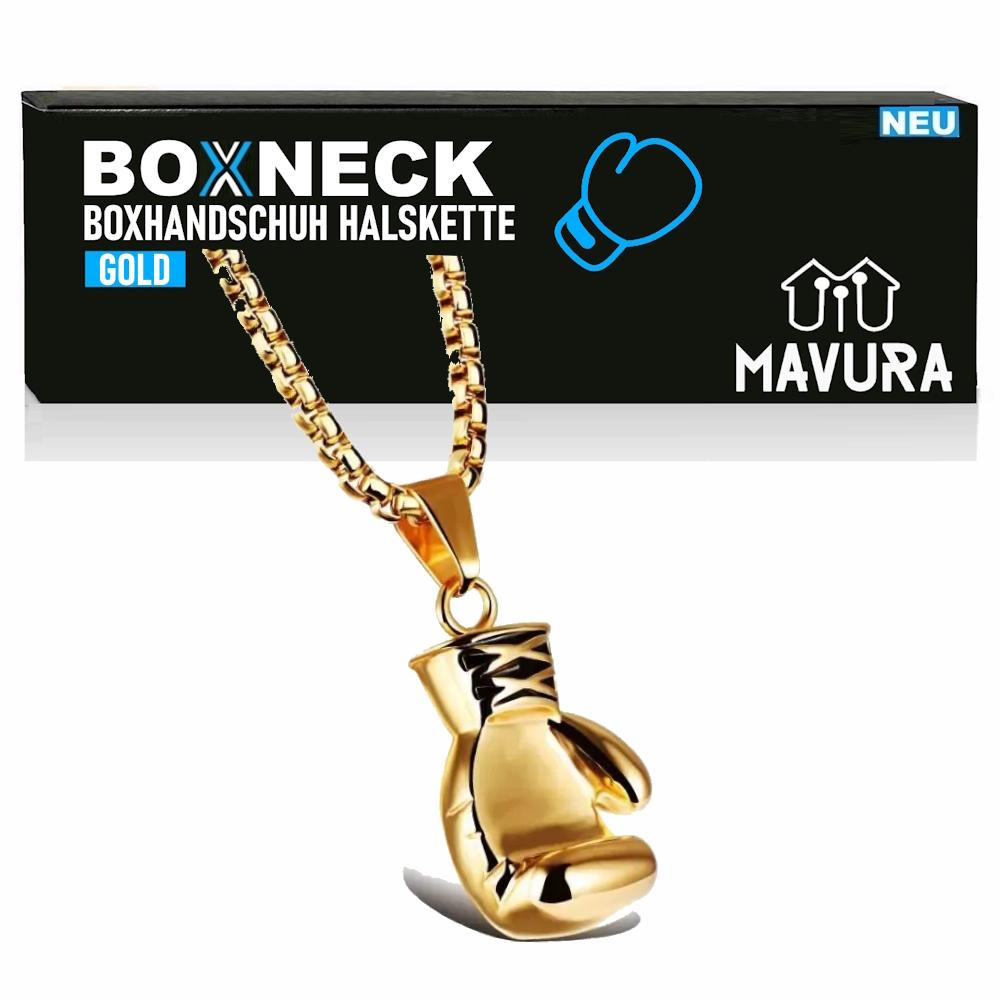 BOXNECK Boxing Glove Necklace Stainless Steel Boxing Punk Rock Chain In Silver / Gold