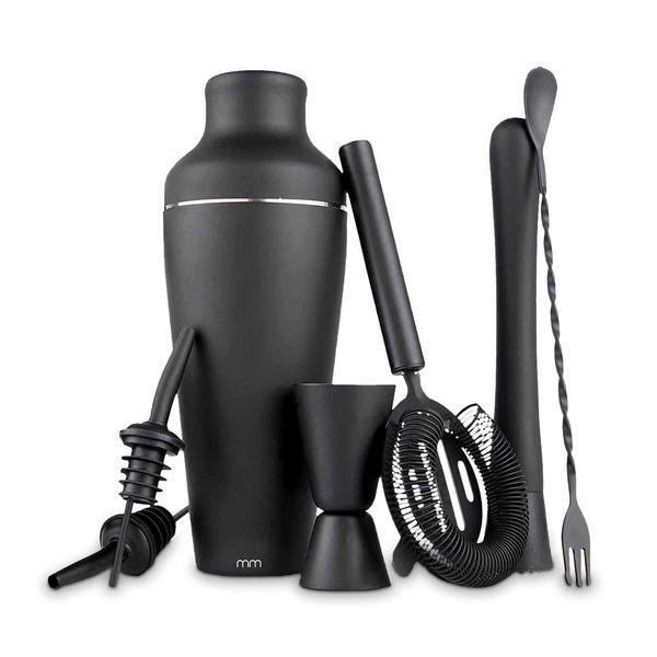 9 Piece Cocktail Shaker and Maker Set with Book
