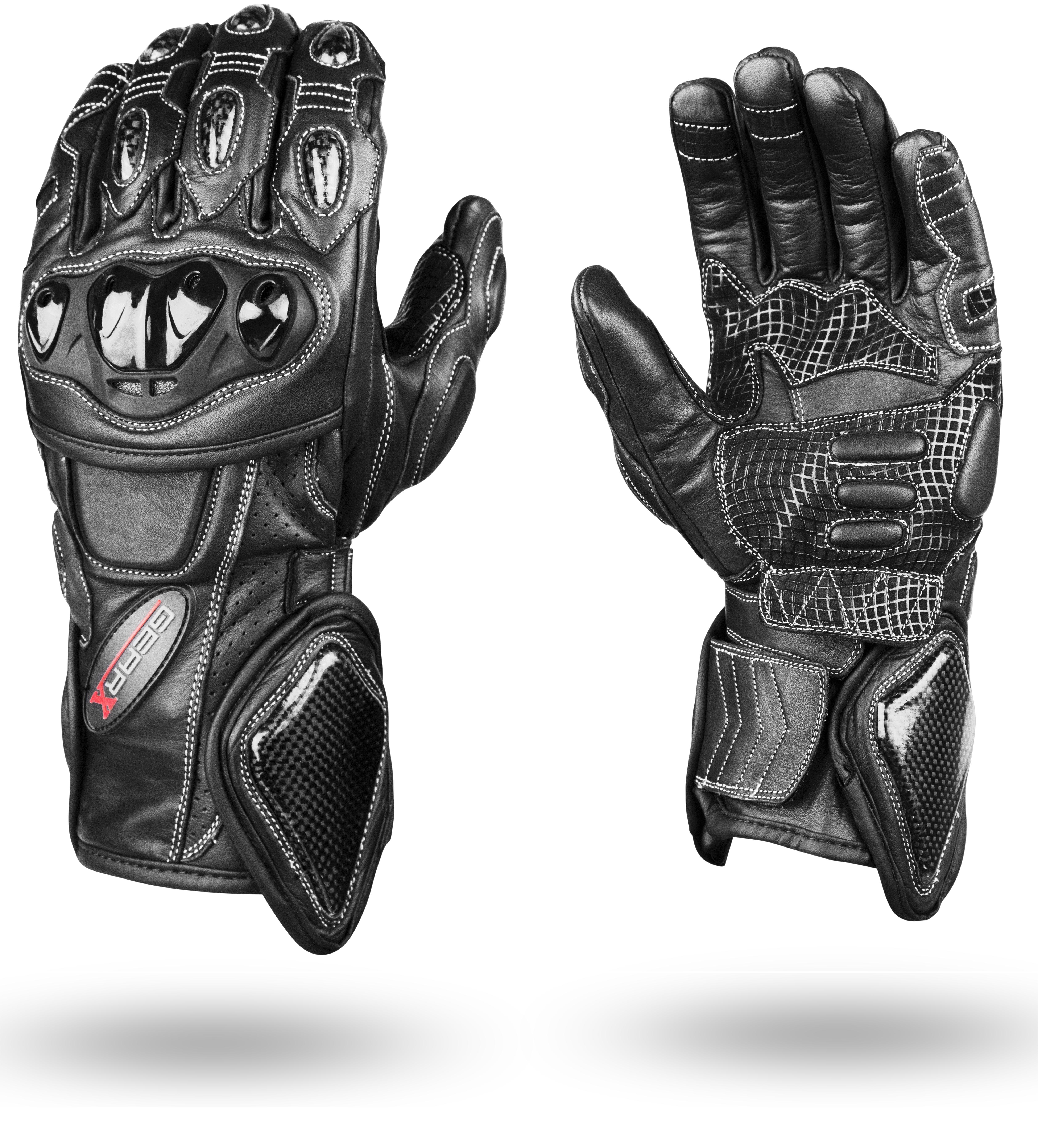 Motorbike Gloves Soft Analin Cowhide Leather Vented Kevlar Lined Armours