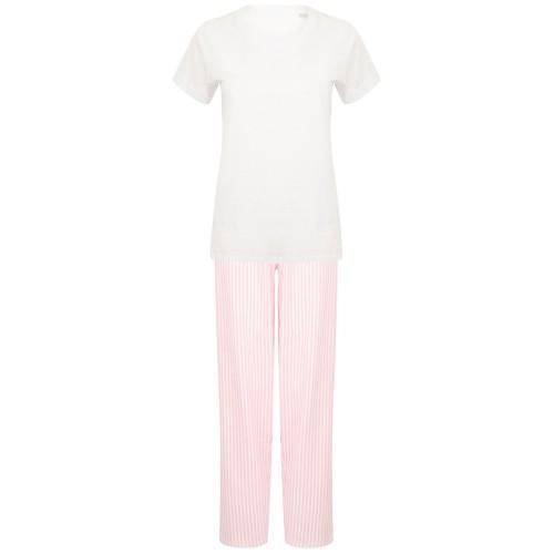 Towel City Womens/Ladies Stripe Pajama Set