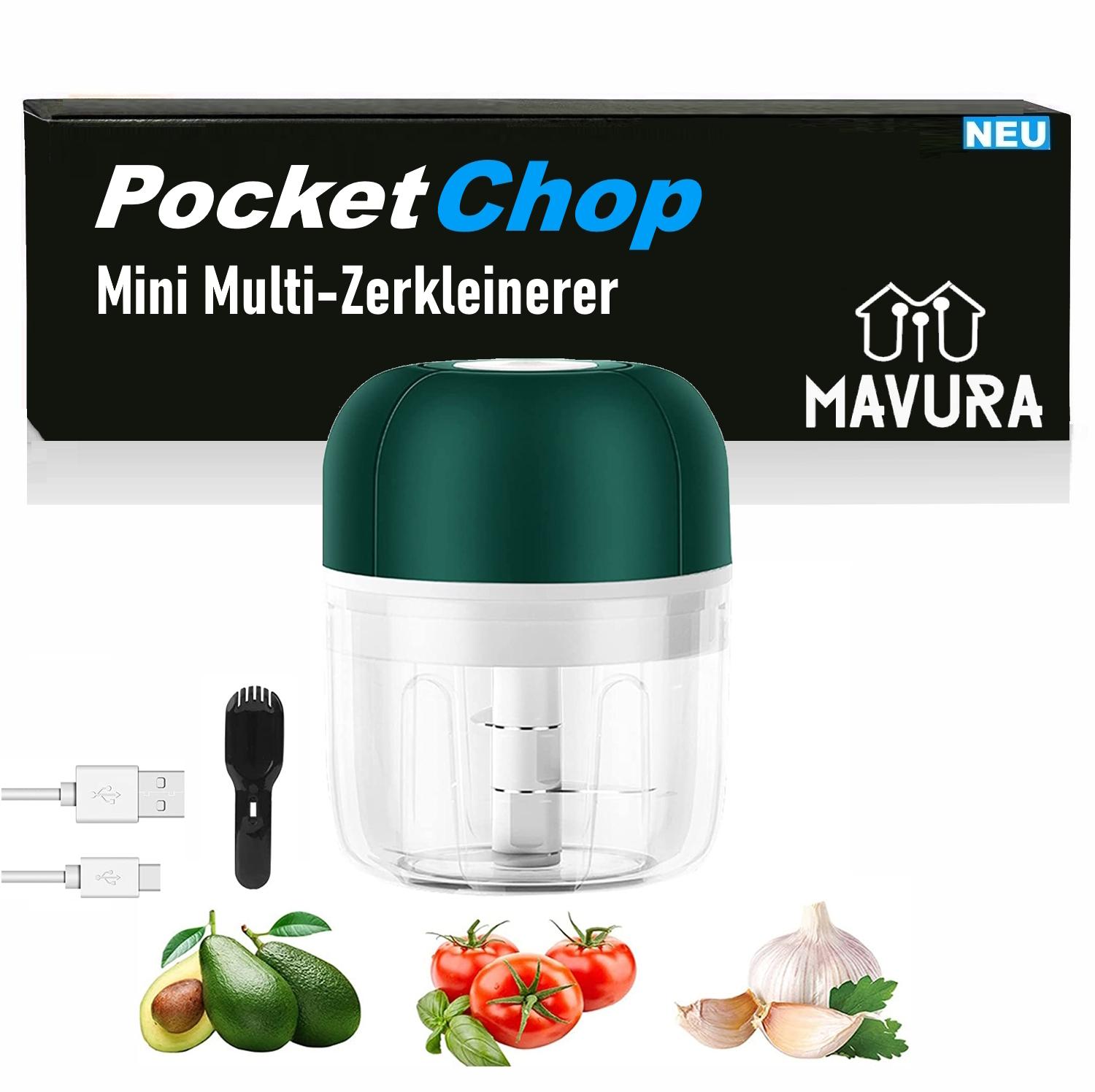 POCKETCHOP Electric Mini Chopper Battery Multi-Chopper USB Chopper
