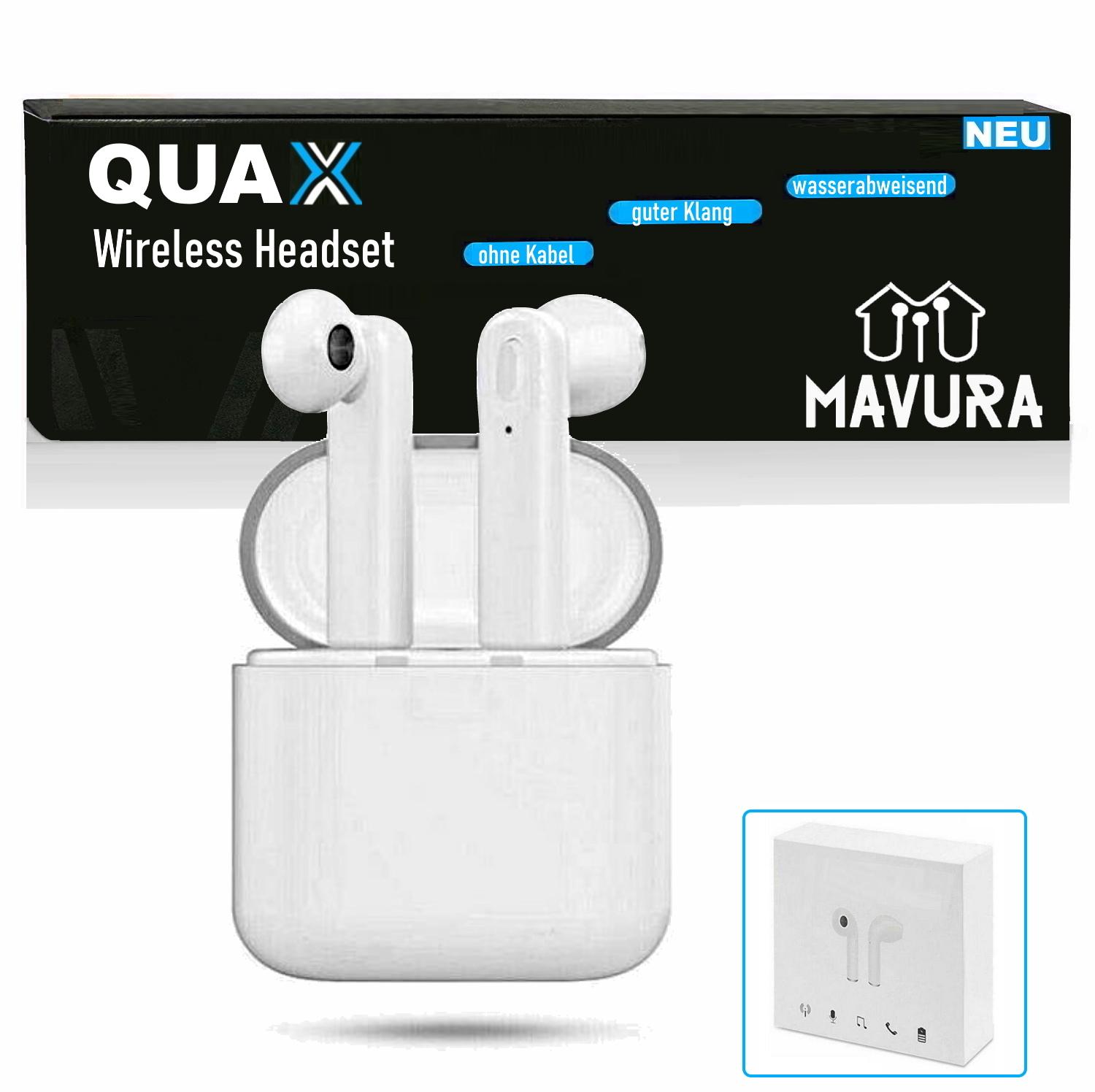 QUAX Wireless Bluetooth Headphones - In Ear Headphones Headset for Iphone Samsung