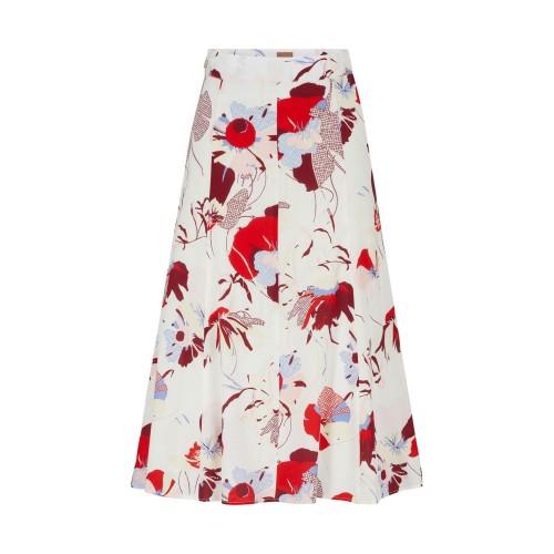 BOSS Womens/Ladies Vallua Floral Midi Skirt