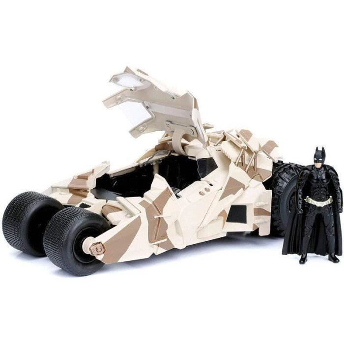 Toy - Ocio Stock - The Dark Knight Batmovil Metal Camouflage Car + Figurine - Black - From 8 Years Old - 1:24