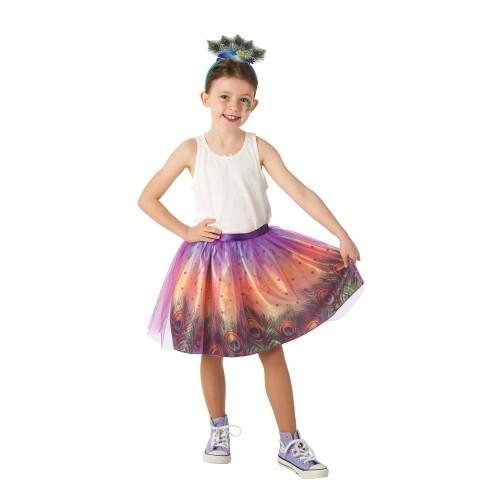 Bristol Novelty Childrens/Kids Peacock Tutu Skirt Costume